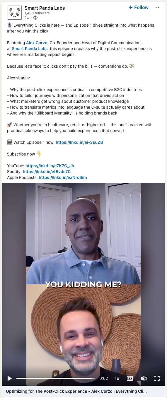 B2B Marketing Trends LinkedIn podcast clip