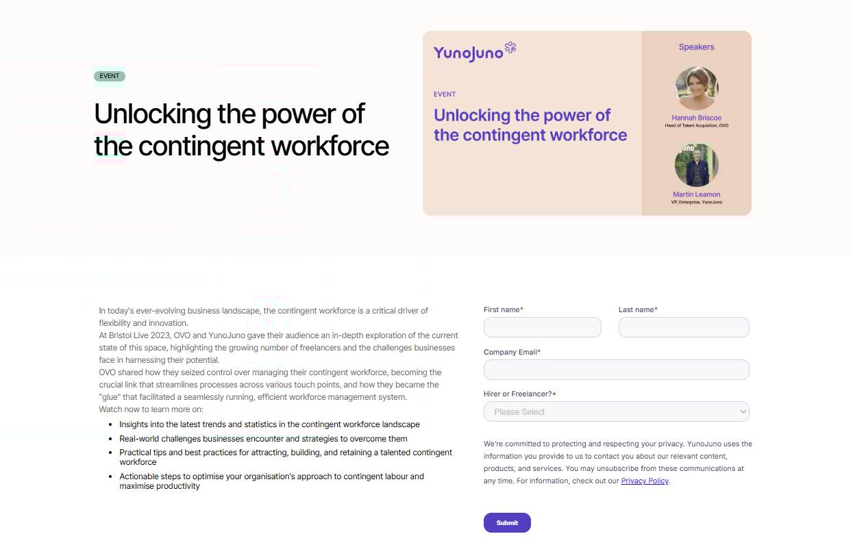 B2B content marketing Pipedrive event content example