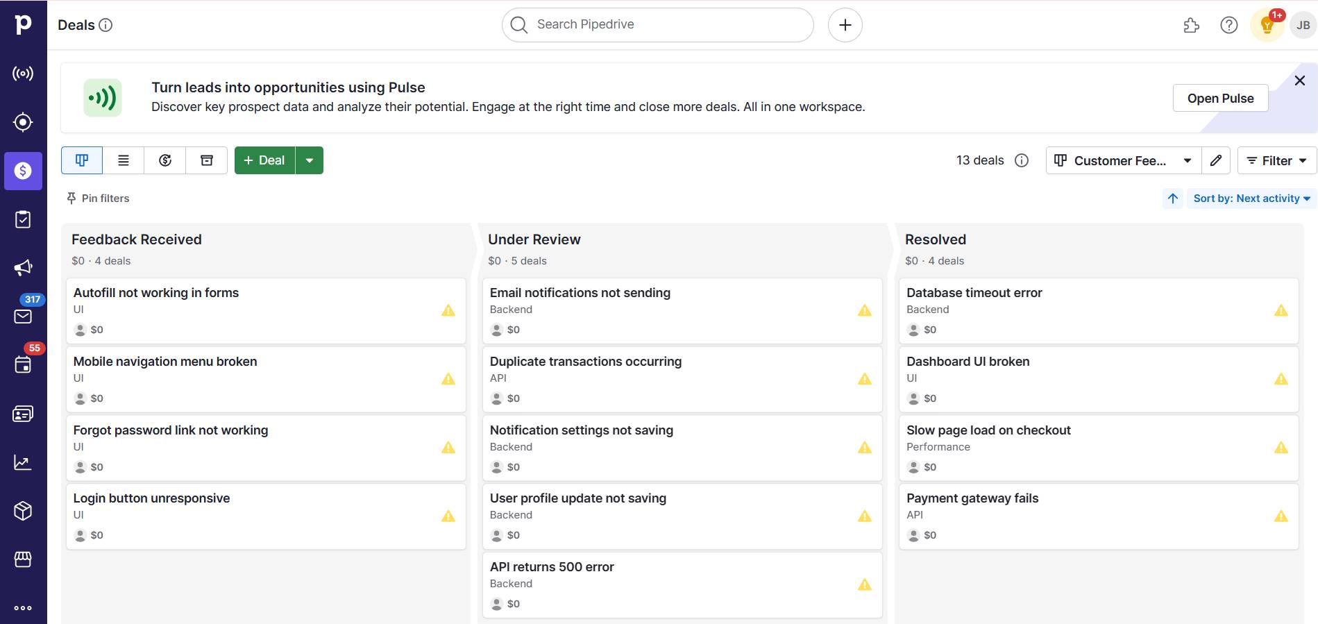 improve user experience Pipedrive UX pipeline