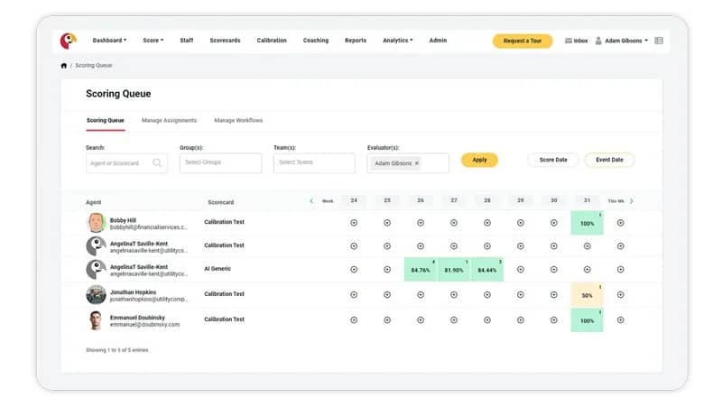 Customer service quality assurance Scorebuddy