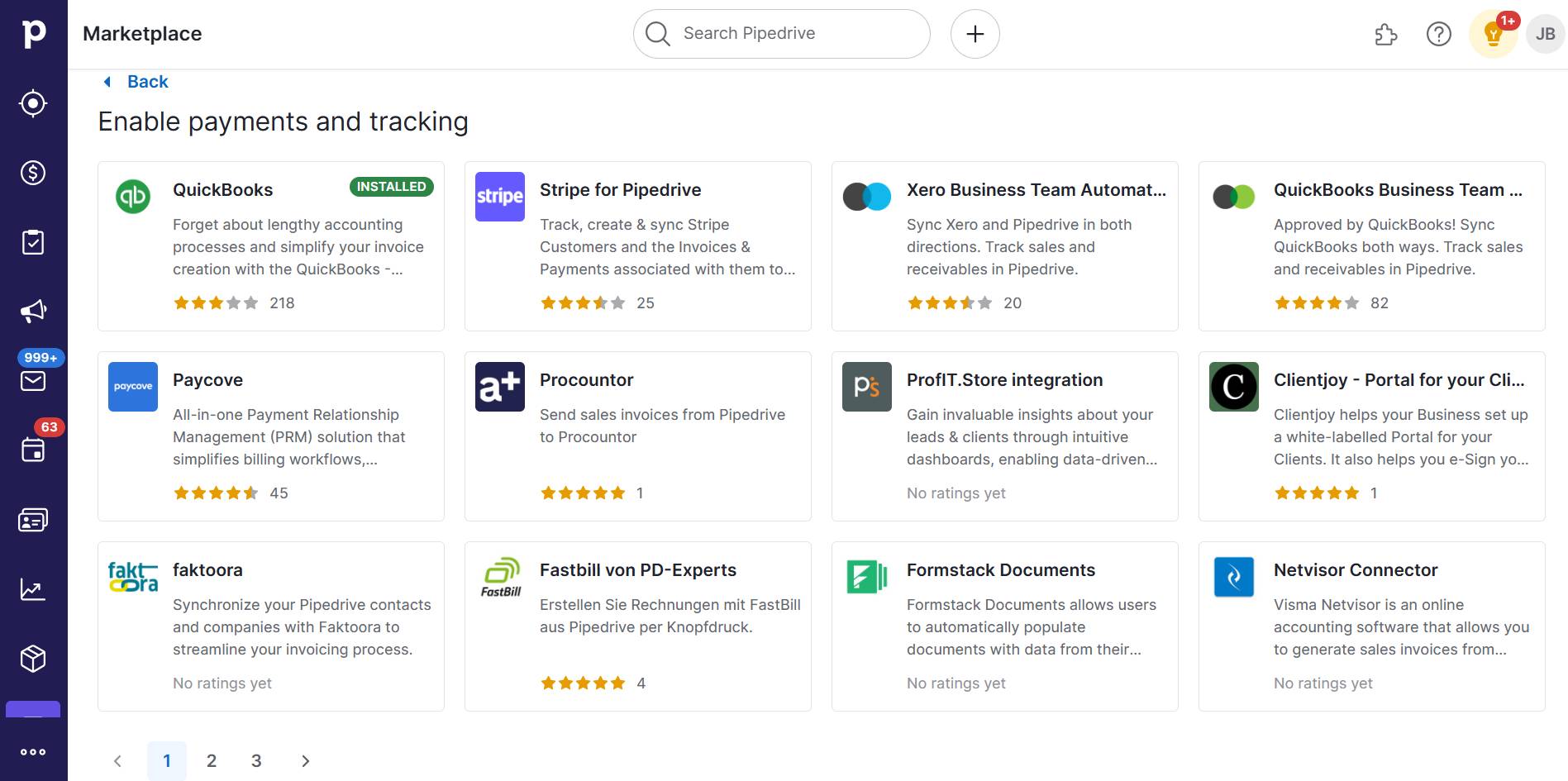 expense management software Pipedrive Marketplace