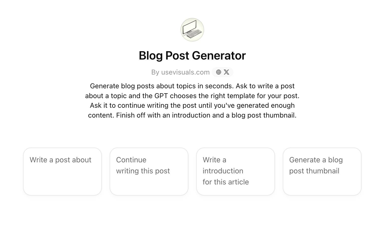 AI blog writer ChatGPT prompts