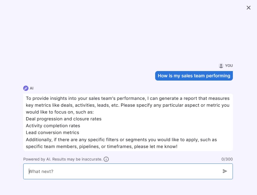 AI blog writer Pipedrive Pulse AI report creation