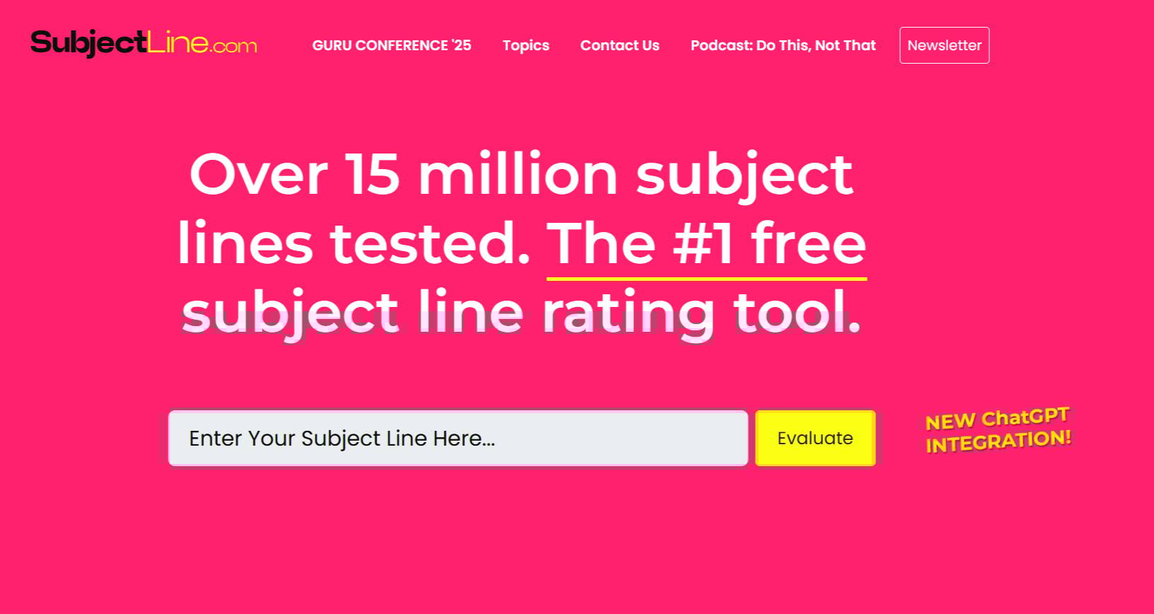 Re-engagement email subject line tester