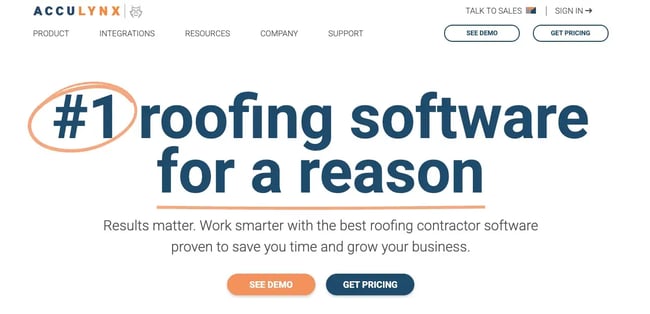 best crms for roofing businesses, acculynx