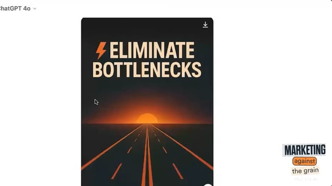 chatgpt-generated movie-style poster for hubspot ad campaign