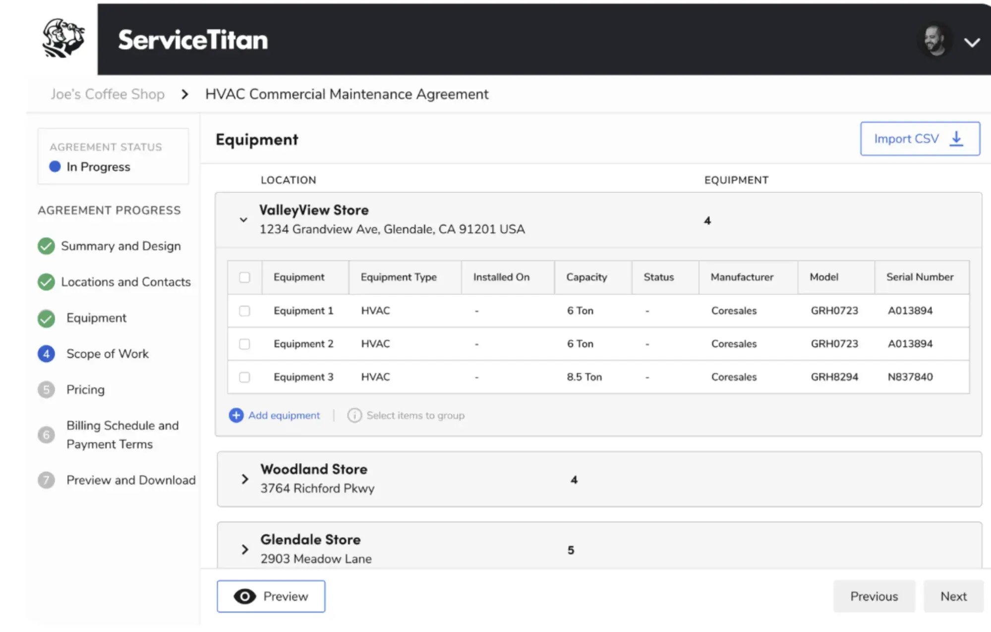 a screenshot of service titan’s CRM user interface