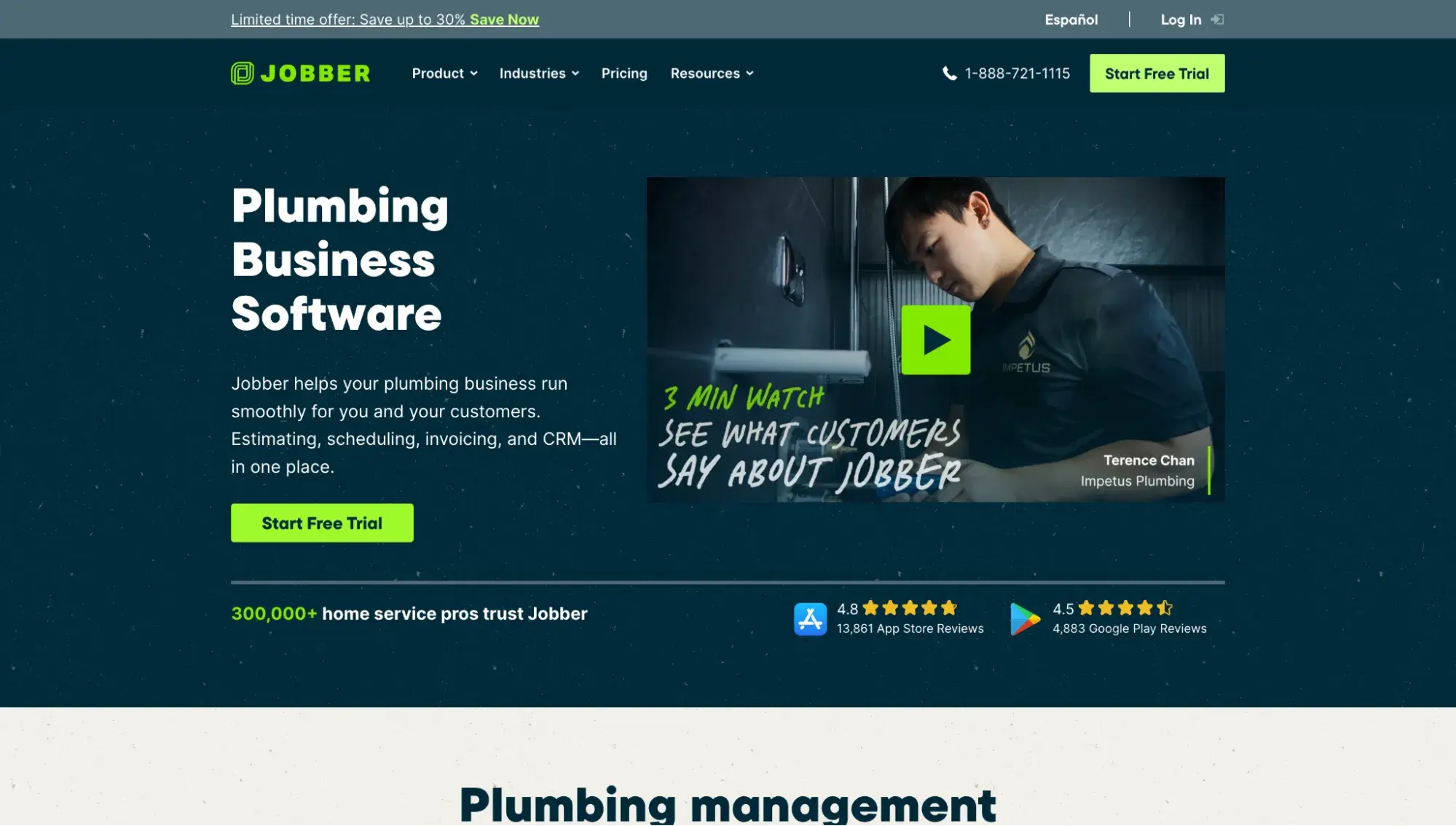 crm for plumbers: jobber
