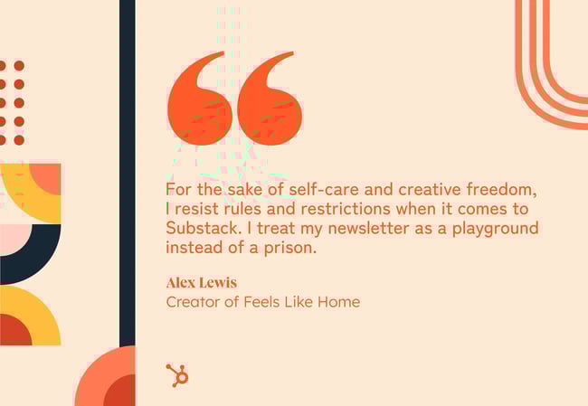 for the sake of self care and creative freedom I resist rules and restructions when it comes to substack