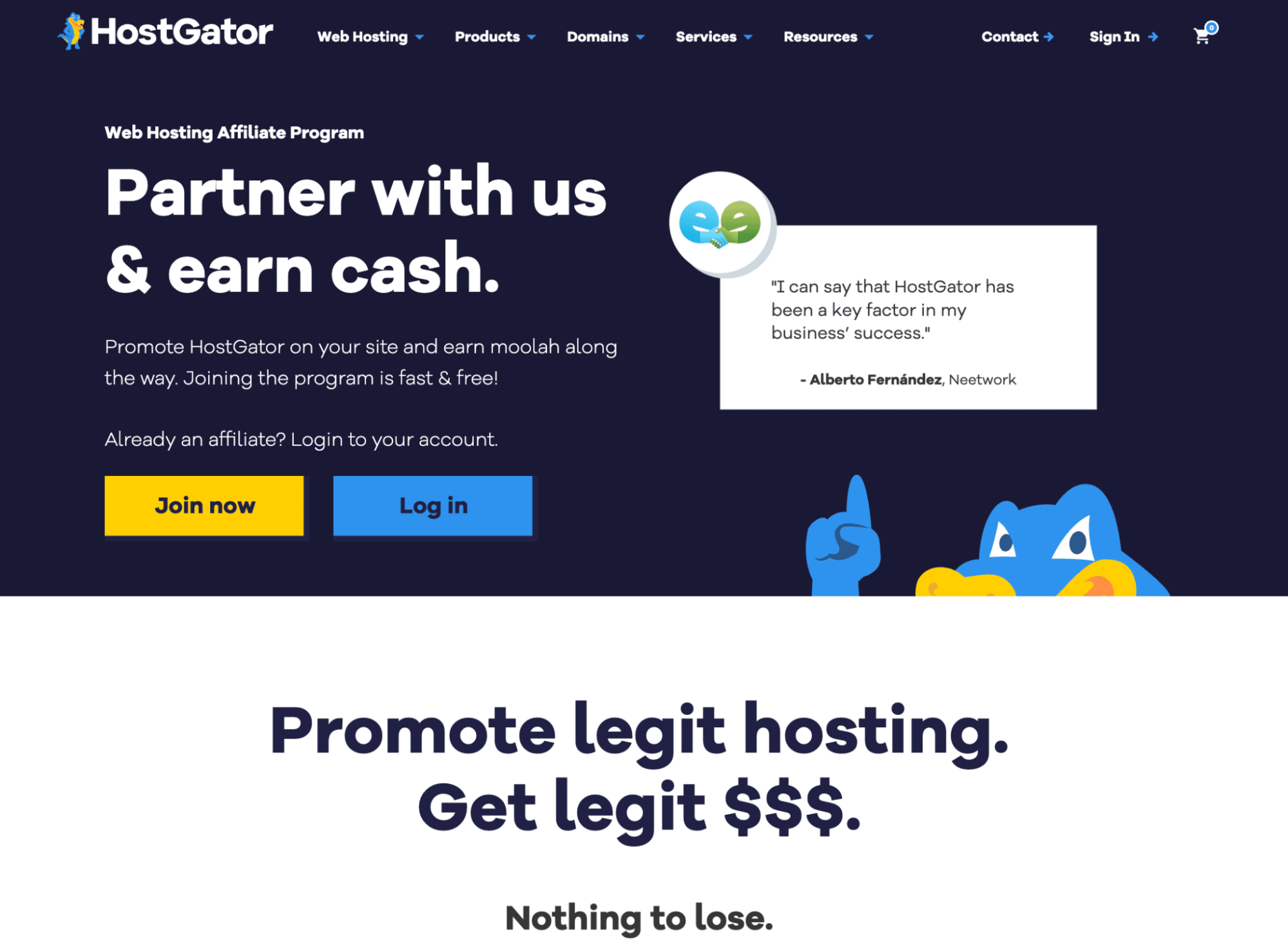 Brand collaboration HostGator affiliate scheme