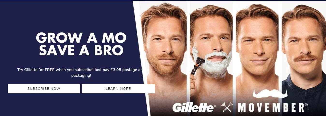 Cause-based marketing Gillette Movember