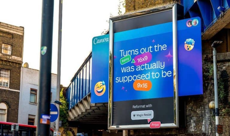 Traditional marketing methods Canva billboard