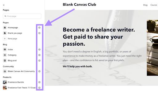 Add individual page descriptions