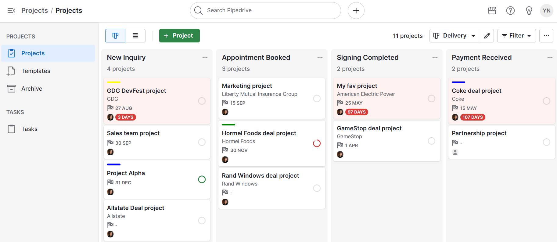 CRM for Notaries Pipedrive Projects