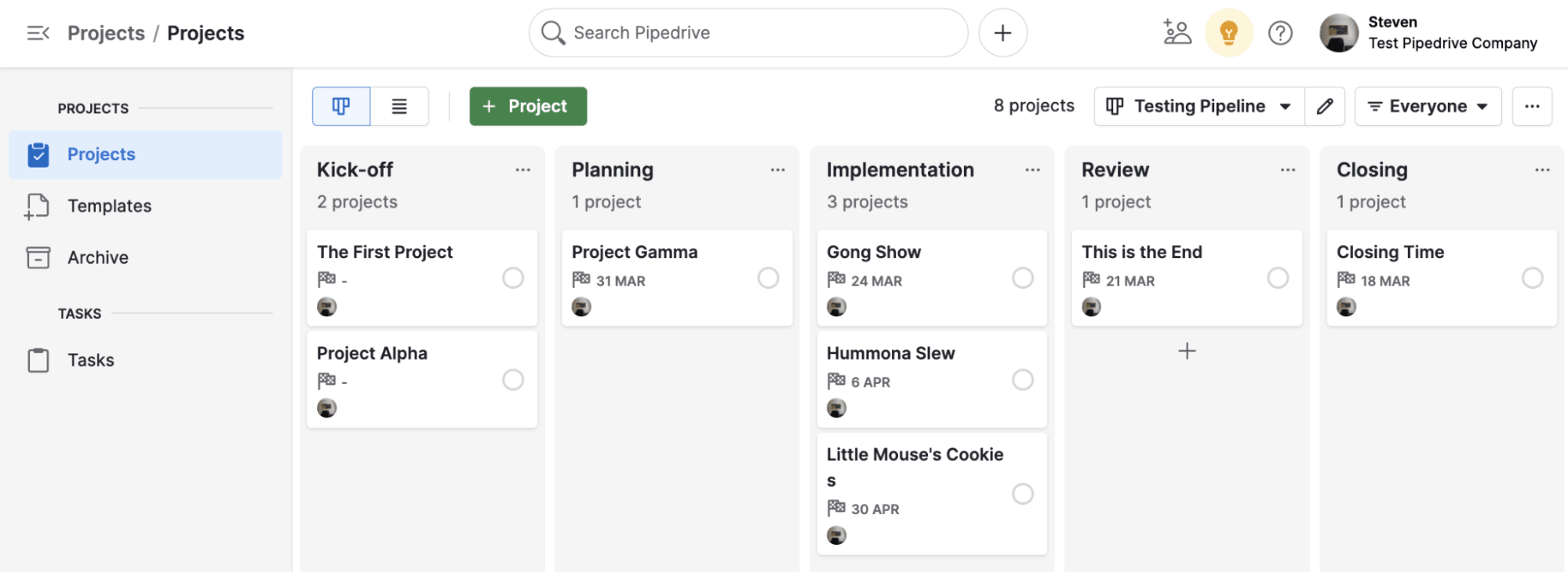 Conflict management Pipedrive Projects