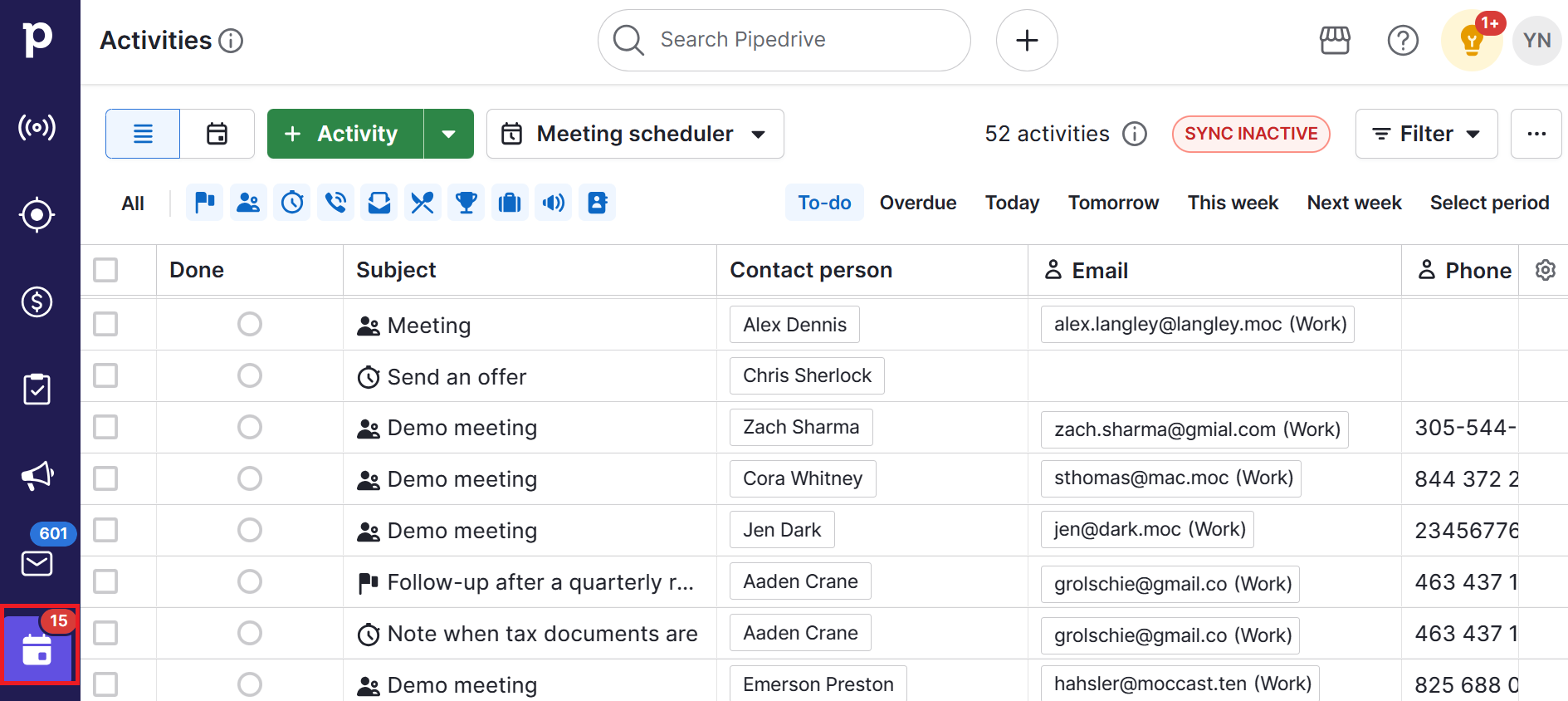 Conflict resolution skills Pipedrive activities