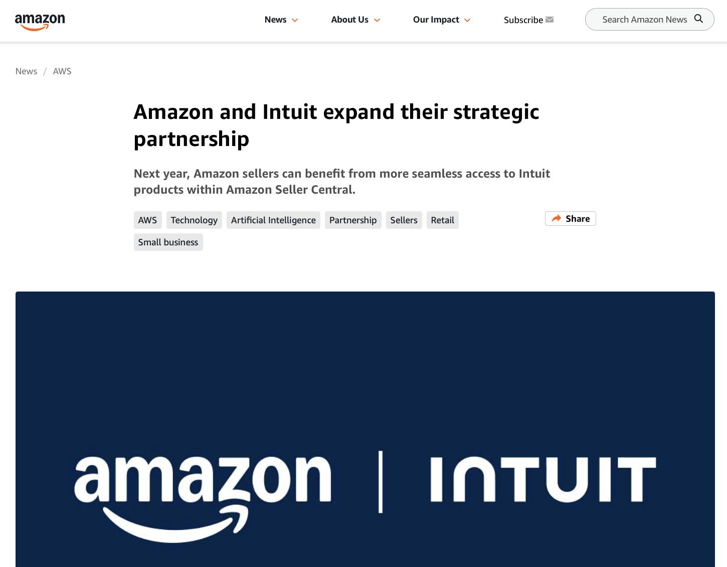 Cost per lead Amazon Intuit partnership