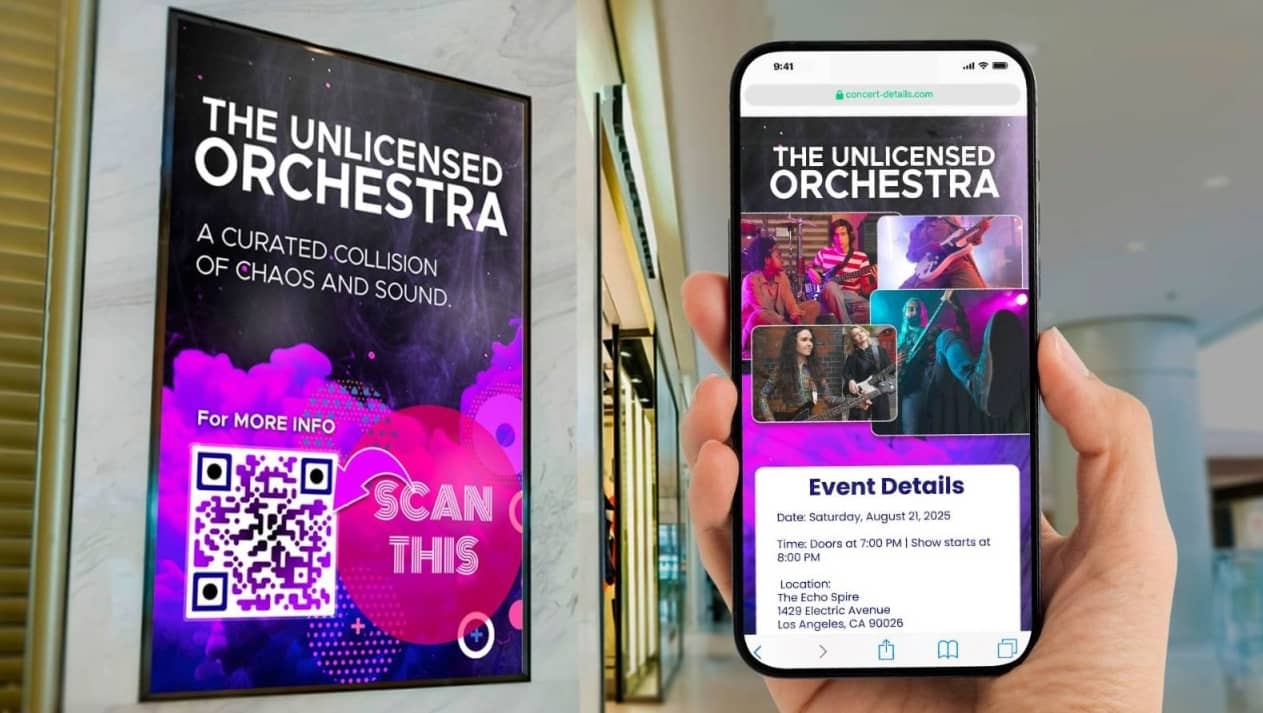 Event marketing Unlicensed Orchestra example