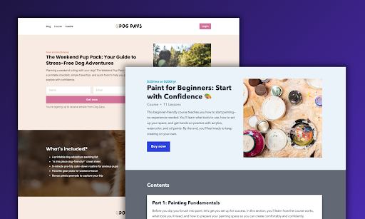 Example of Podia digital download