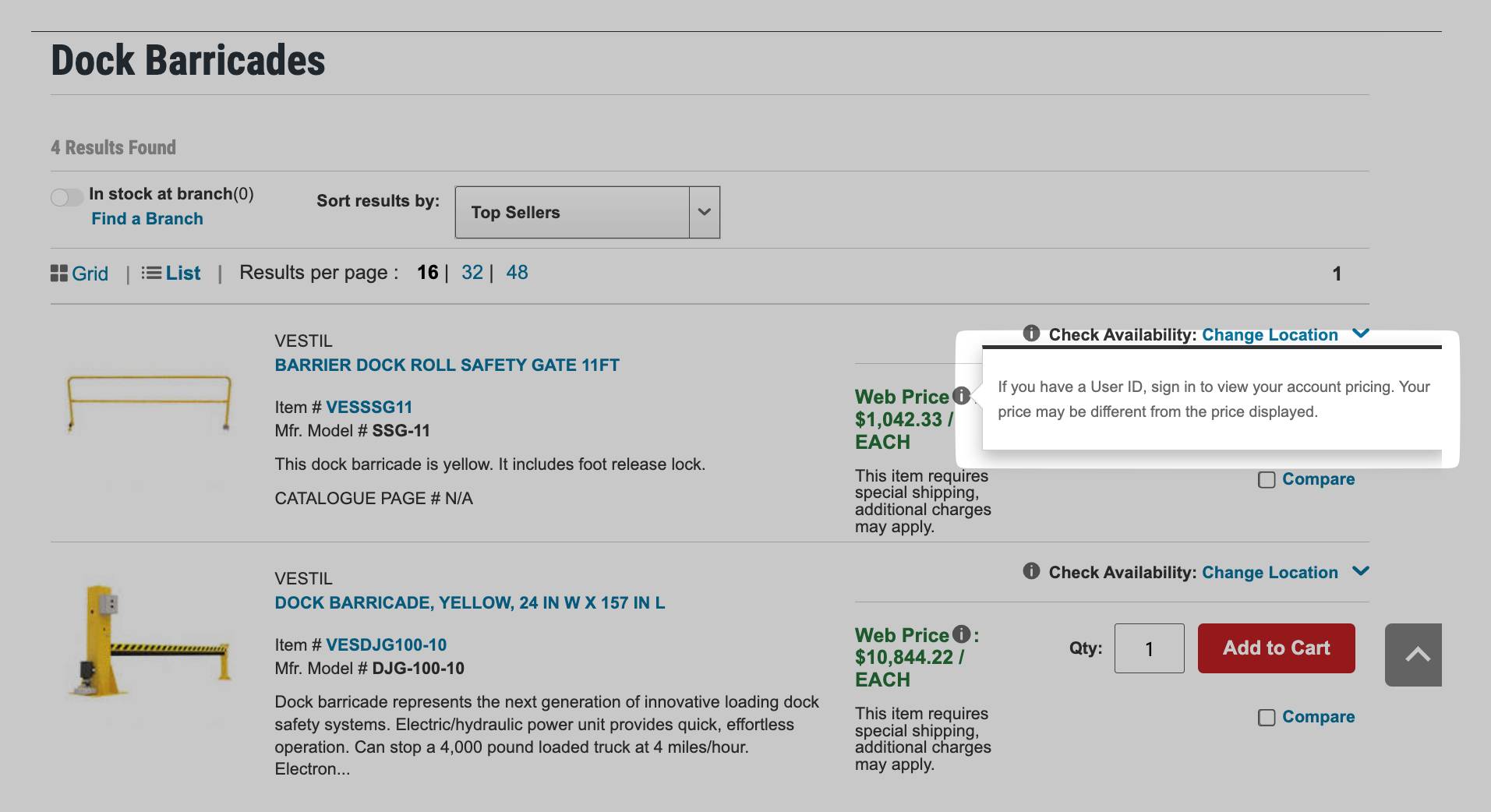 Future of B2B ecommerce Grainger product page