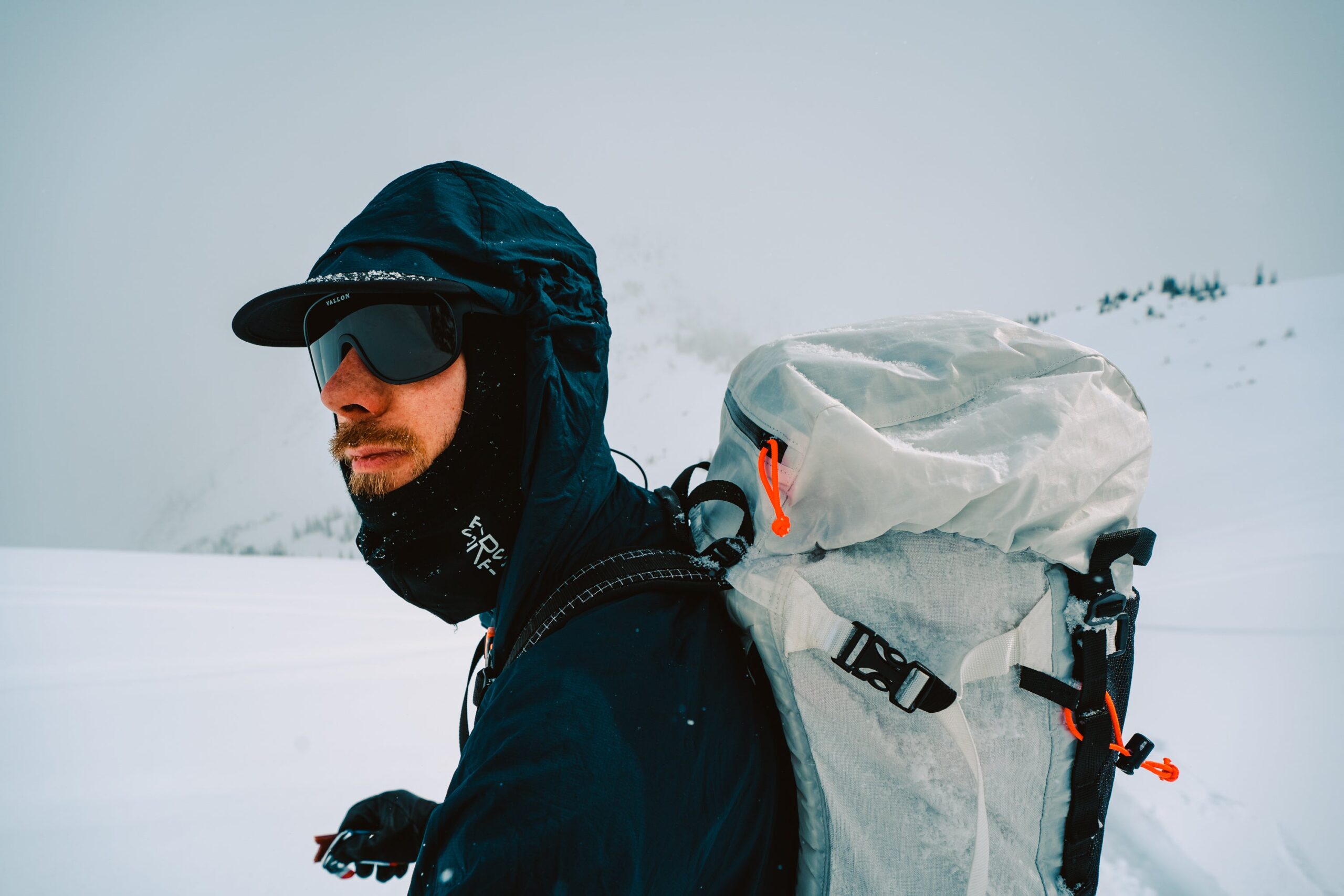 Man in ski apparel on mountain