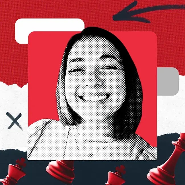 Alicia Mickes, a smiling woman with medium length hair