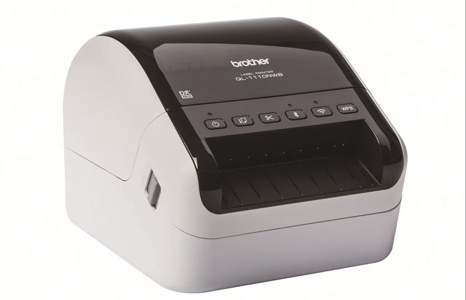 The Brother QL-1110NWB Label Printer on white background