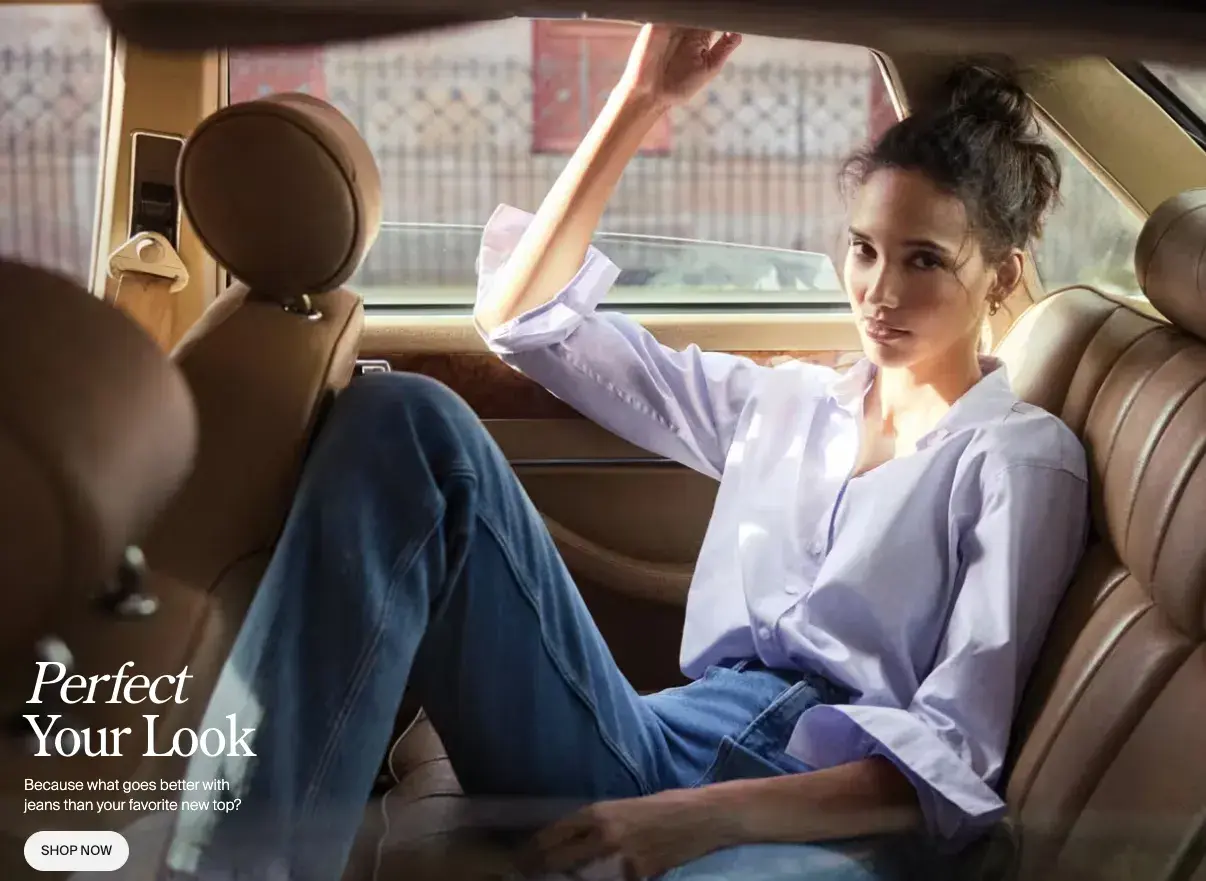 what to put on a homepage of a website, example from spanx