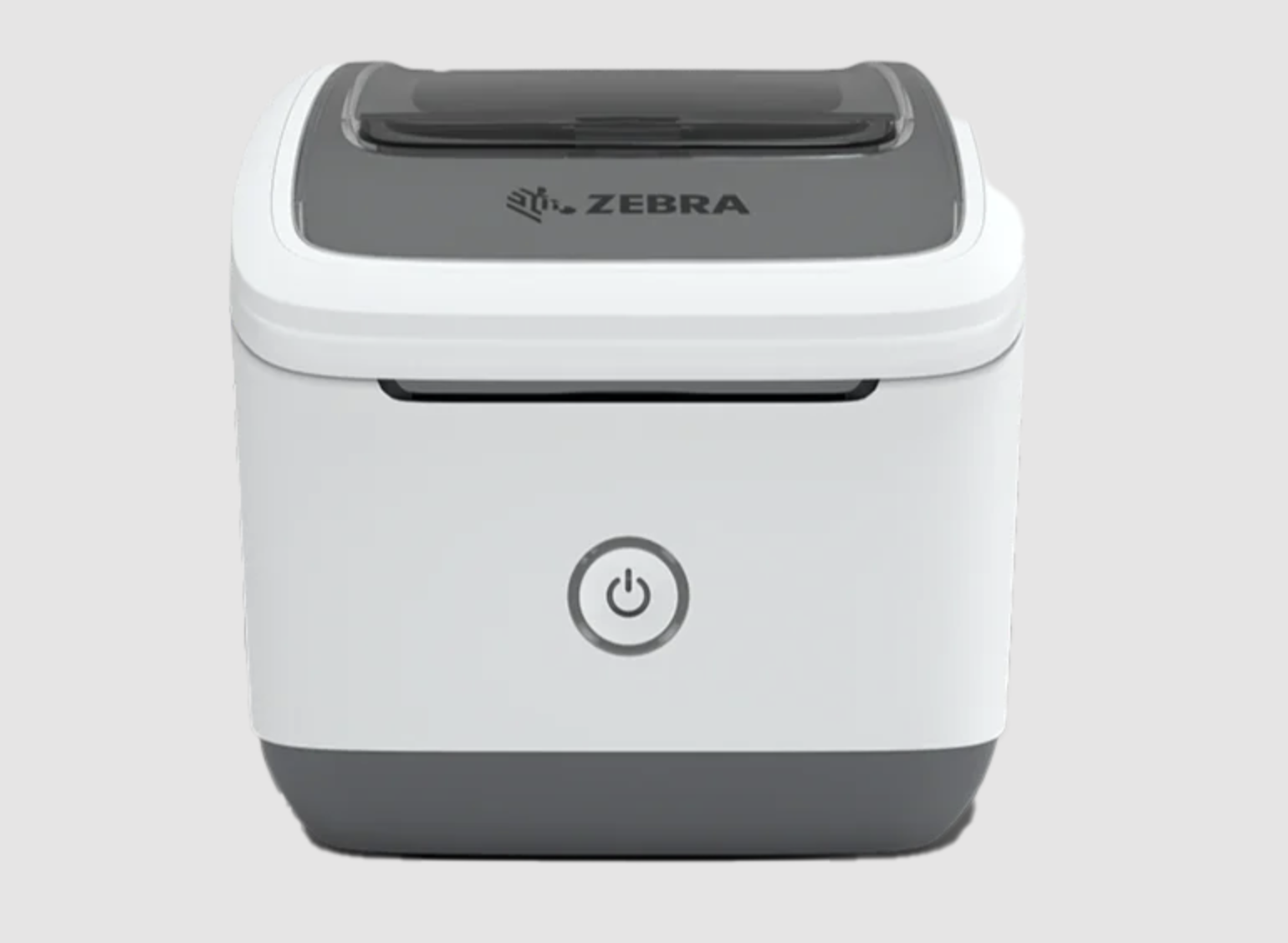 The Zebra ZSB 2” label printer on a gray background.