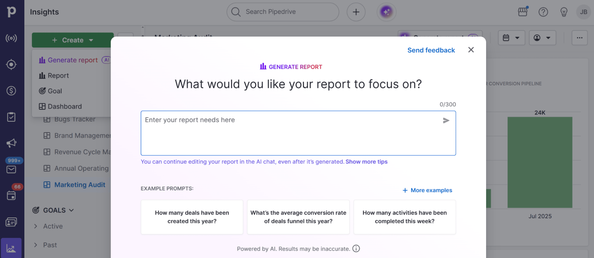 7×7 rule PowerPoint Pipedrive AI report generator
