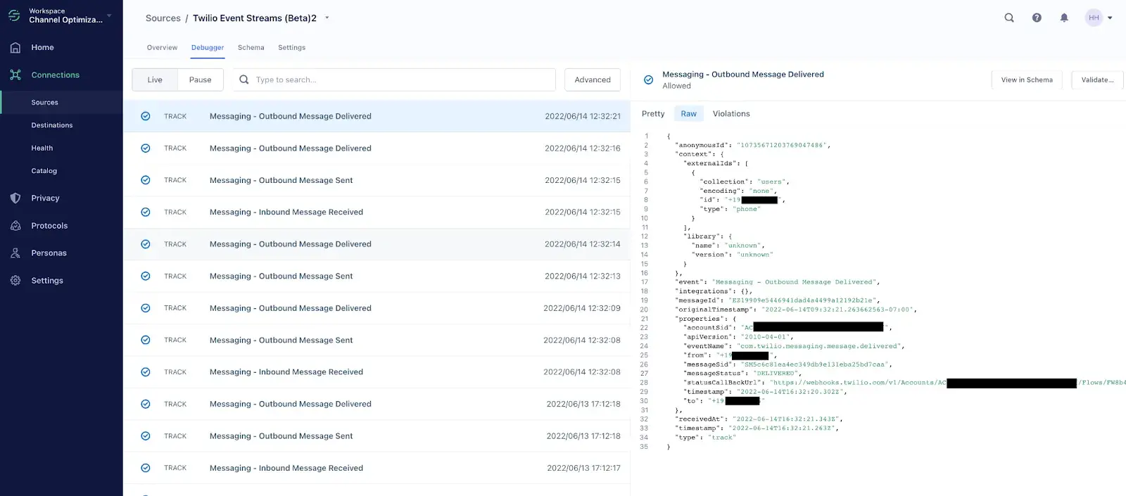 a detailed screenshot of twilio segment’s ai email marketing analytics dashboard