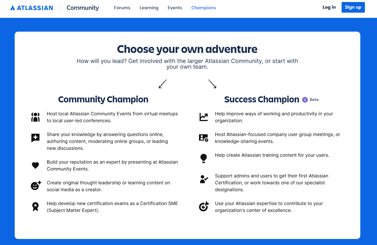 customer marketing atlassian champion