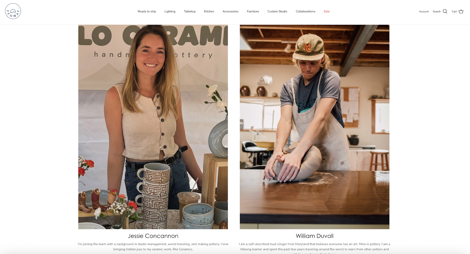 Fenway Clayworks’ team photos show them with their work.