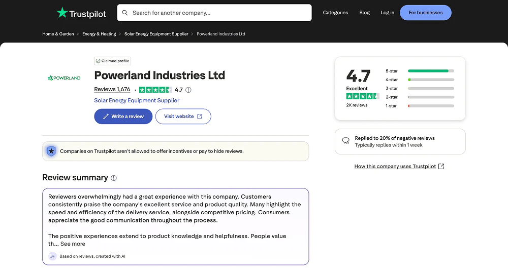 reputation management software trutspilot interface
